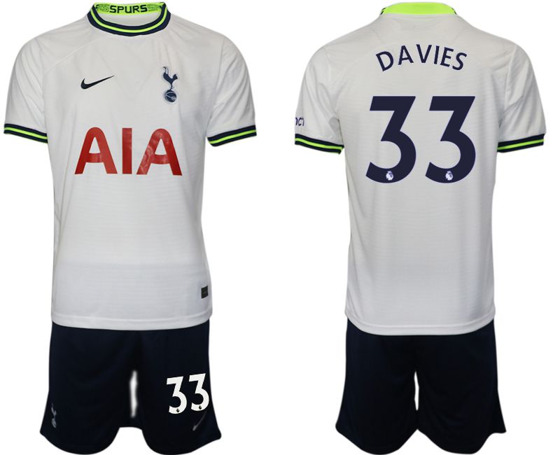 Men 2022-2023 Club Tottenham Hotspur home white #33 Soccer Jersey->tottenham jersey->Soccer Club Jersey